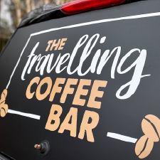 The travelling coffee bar branding and marketing