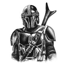 The mandalorian - Din Jarin illustrations