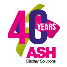 ASH Display Solutions 40years logo